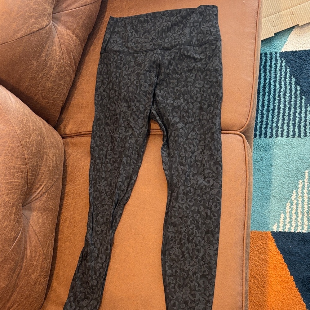 lululemon athletica Black Patterned Leggings